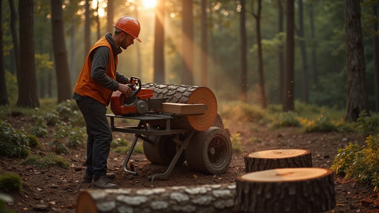 Portable Sawmill Operation